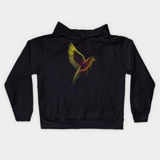 Brilliant Bird Abstract Wildlife Kids Hoodie